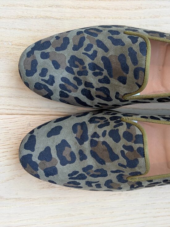 Stubbs & Wooton Lichen Leopard loafer MSRP $350 main image 6